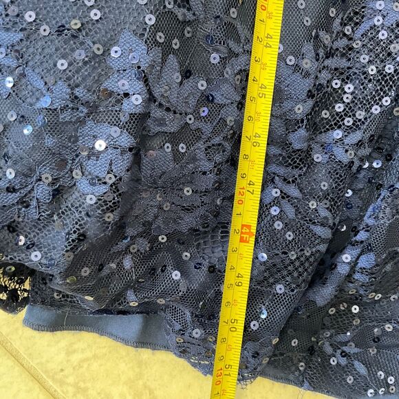 TLC Say Yes to the Prom Dress Princess Junior Size 11 lace & sequins full skirt - Picture 8 of 12